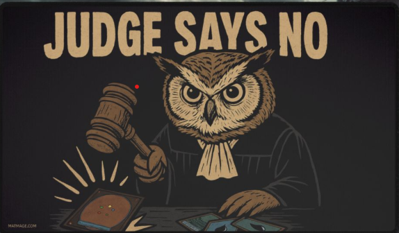 Judge says No